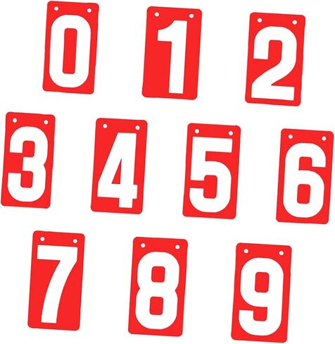 أرقام نقاط أرقام أرقام رقم حارس المرمى 0-9 ، والمنافسة ، والمحمولة ، ودرج الدرجة اللوحة الرياضية الرياضية لكرة السلة لكرة القدم in Kuwait
