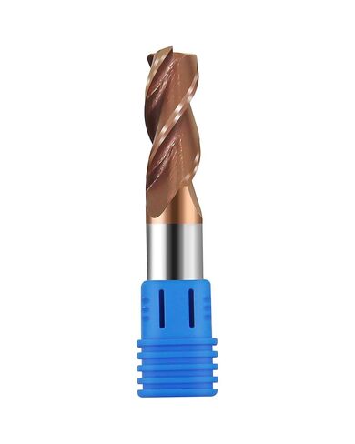 1/2in Solid Carbide Corner Radius End Mill for Aluminum,37 Degree Helix-0.060" Corner Radius,3 Flutes, ZRN Coated Bits Tool for Aluminum and Other Non-Ferrous Materials in Saudi Arabia
