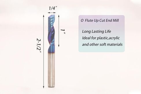 Ruhitools 5PCS CNC Spiral Router Bits Set End Mill 1/4 inch Shank 5-Piece Solid Carbide TOR5100 in Saudi Arabia