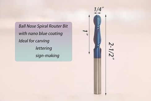 Ruhitools 5PCS CNC Spiral Router Bits Set End Mill 1/4 inch Shank 5-Piece Solid Carbide TOR5100 in Saudi Arabia