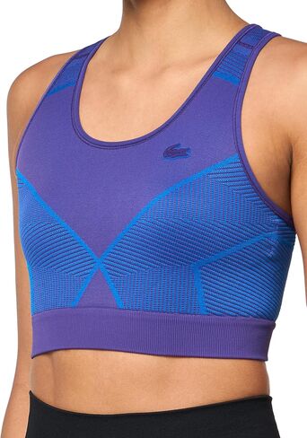 Lacoste Women's Contrast Striped Seamless Sports Bra in Saudi Arabia