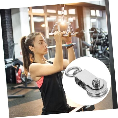 PRETYZOOM 1pc Steel Crane Pulley Steel Swivel Pulley Wheel Bearings Lifting Pulleys Steel Single Pulley U Shaped Pulley Professional Bearing Pulley Steel Bearing Pulley Home Supplies Silver in Saudi Arabia