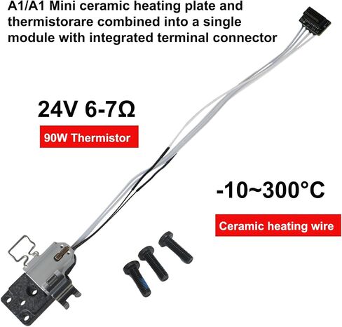 مجموعة مجموعة التدفئة الأصلية Hotend لـ Bambu Lab A1/A1mini 3D الطابعة ، A1 Series Hotend Hotend Component Mountory مع الثرمستور ، سخان سيراميك ، قاعدة ، مقطع ، مجموعة سريعة التغيير in Saudi Arabia