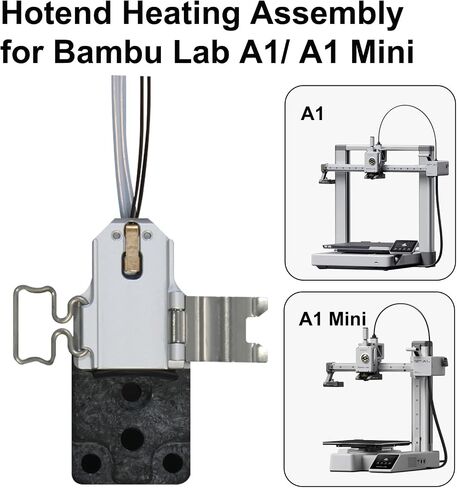 مجموعة مجموعة التدفئة الأصلية Hotend لـ Bambu Lab A1/A1mini 3D الطابعة ، A1 Series Hotend Hotend Component Mountory مع الثرمستور ، سخان سيراميك ، قاعدة ، مقطع ، مجموعة سريعة التغيير in Saudi Arabia