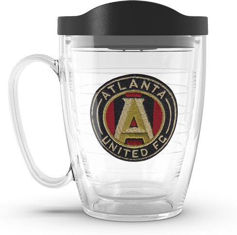 Tervis MLS Atlanta United FC - Primary Logo Made in USA Double Walled Insulated Tumbler Travel Cup Keeps Drinks Cold & Hot, 16oz Mug with Handle, Classic in Saudi Arabia