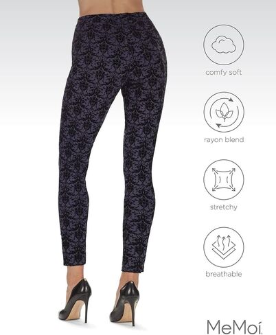 MeMoi Women's Sahi Floral Damask Leggings in Saudi Arabia