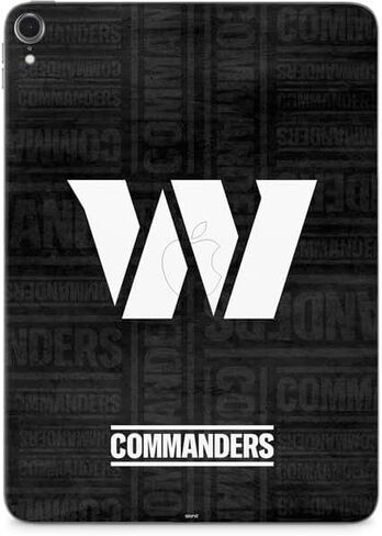 Skinit Decal Tablet Skin Compatible with iPad Pro 12.9in (2017) - Officially Licensed NFL Washington Commanders Black and White Design in Saudi Arabia