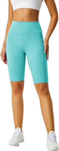 Zinmore Shorts Women High Waisted Yoga Shorts Sports Pants in Kuwait