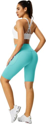 Zinmore Shorts Women High Waisted Yoga Shorts Sports Pants in Kuwait