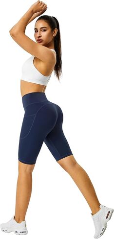 Zinmore Shorts Women High Waisted Yoga Shorts Sports Pants in Kuwait