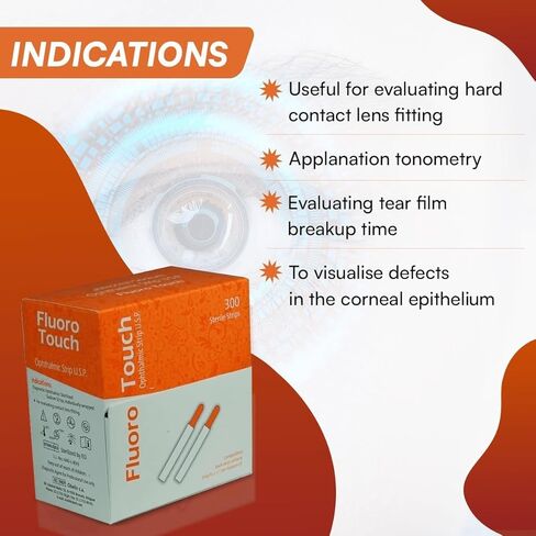 Ophthalmic Fluoro Touch Strips Pack of 300 Strips in Saudi Arabia