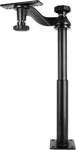 Aluminum Height Telescopic Fish Finder Mount, Marine Electronics Mount with Horizontal Swing Arm for 5"-12" Large Depth Finder Display, Compatible with Garmin, Lowrance, Humminbird and More in Kuwait