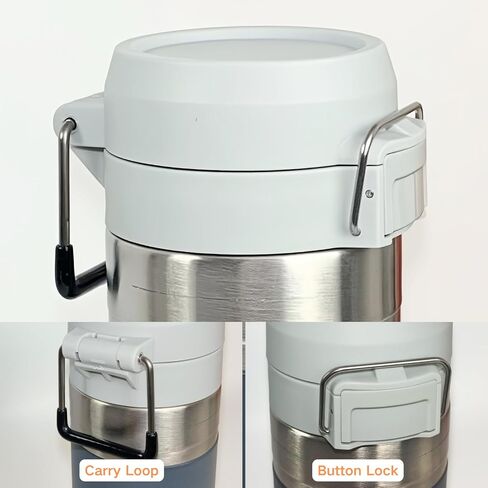 استبدال غطاء متوافق مع Stanley Quick Flip Go 24oz 36oz ، غطاء غطاء زجاجة ماء واحد مع حلقة حمل لرياضة السفر ، تسرب ، خالية من BPA in Kuwait