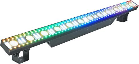 Rockville Pixel Hybrid Pack 6 Battery Bar Bar Wash/Strobe/Blinder Light Strips (6) ، RGB 5050 LEDs ، DMX اللاسلكي ، بطارية لمدة 10 ساعات ، حالة شحن ، للدي جي وإضاءة المسرح in Saudi Arabia