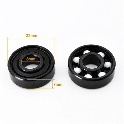 16pcs 608 RS محمل كرة سيراميك هجينة 8 * 22 * ​​7 مم التزلج على الجليد عجلة طويلة لوحات طويلة 608RS المحامل in Kuwait