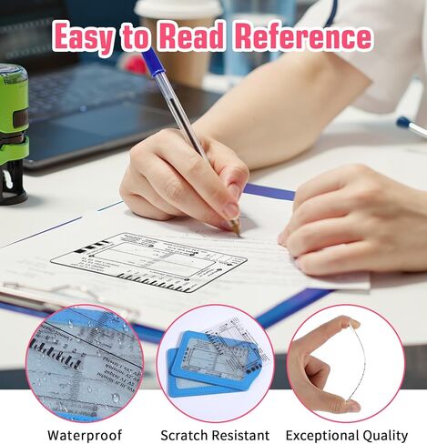 2PCS ECG 7 خطوة حاكم ، حاكم EKG الشفافة من الفرجار التجميلي EKG لتحليل إيقاع القلب ، أداة قياس محمولة لطلاب أمراض القلب والمهنيين الطبيين in Saudi Arabia