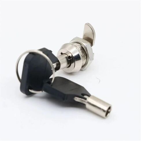 Mini Plum Blossom Lock Zinc Alloy Attendance Machineel Ectric Panel Lock with Key for Cabinets Electric Advertising Light 1Pcs(4sets-zinc) in Saudi Arabia