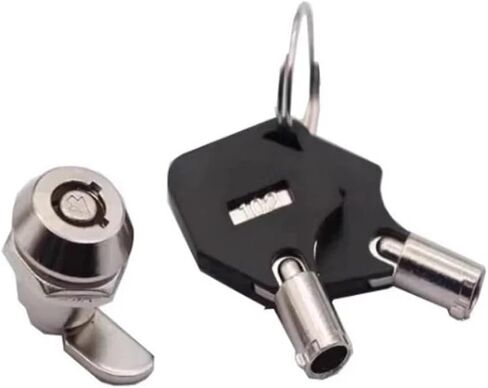 Mini Plum Blossom Lock Zinc Alloy Attendance Machineel Ectric Panel Lock with Key for Cabinets Electric Advertising Light 1Pcs(4sets-zinc) in Saudi Arabia