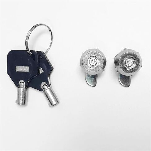 Mini Plum Blossom Lock Zinc Alloy Attendance Machineel Ectric Panel Lock with Key for Cabinets Electric Advertising Light 1Pcs(4sets-zinc) in Saudi Arabia