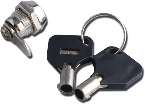 Mini Plum Blossom Lock Zinc Alloy Attendance Machineel Ectric Panel Lock with Key for Cabinets Electric Advertising Light 1Pcs(4sets-zinc) in Saudi Arabia