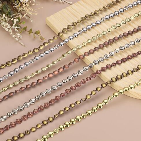 uxcell 2 Pcs Upholstery Tacks Strips, 3.28ft Decorative Nails Strips D11mm Glossy Nail Trims for Furniture Sofa Headboard Chair DIY Crafts with Upholstery Nails, Bronze (Flower) in Saudi Arabia