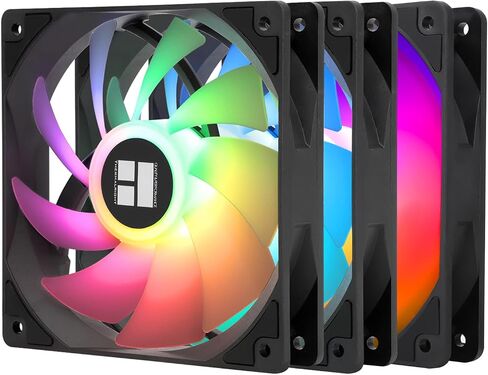 Thermalright TL-C12C-S X3 CPU Fan 120mm ARGB Case Cooler Fan, 4pin PWM Silent Computer Fan with S-FDB Bearing Included, up to 1500RPM Cooling Fan（3 Quantities） in Saudi Arabia