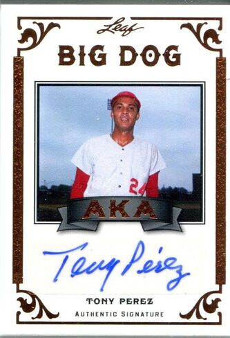 Tony Perez موقعة 2012 ورقة AKA Big Dog Card - MLB Motagopered Cards Baseball in Saudi Arabia