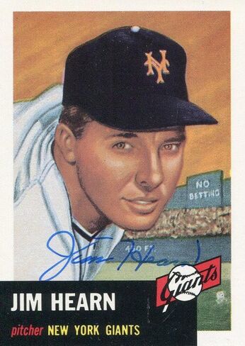 Jim Hearn Autographed Topps Archive Card - Baseball Slabbed Autographed Cards in Saudi Arabia