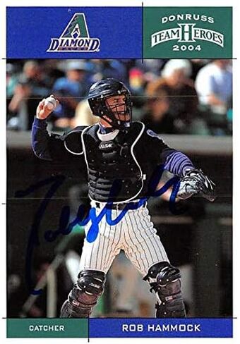 Rob Hammock autographed Baseball Card (Arizona Diamondbacks) 2004 Donruss Team Heroes #21 - Baseball Slabbed Autographed Cards in Kuwait