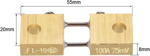 Shunt Resistor 100A 75MV لـ DC AMMETER AMMETER MATER METER EXTRONAL FL-19 Shunt Divider 1PCS in Saudi Arabia