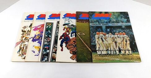 Lot of (6) Different 1970 Baltimore Colts NFL Football Programs - NFL Programs in Saudi Arabia