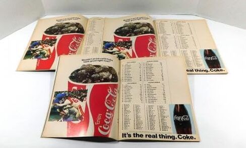 Lot of (6) Different 1970 Baltimore Colts NFL Football Programs - NFL Programs in Saudi Arabia