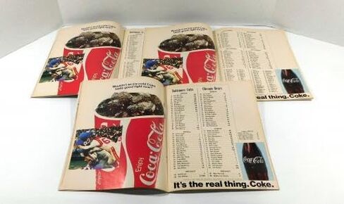 Lot of (6) Different 1970 Baltimore Colts NFL Football Programs - NFL Programs in Saudi Arabia