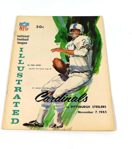 1965 Pittsburgh Steelers at St. Louis Cardinals NFL Football Program 11-7-65 - NFL Programs in Saudi Arabia