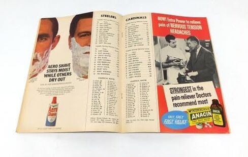 1965 Pittsburgh Steelers at St. Louis Cardinals NFL Football Program 11-7-65 - NFL Programs in Saudi Arabia