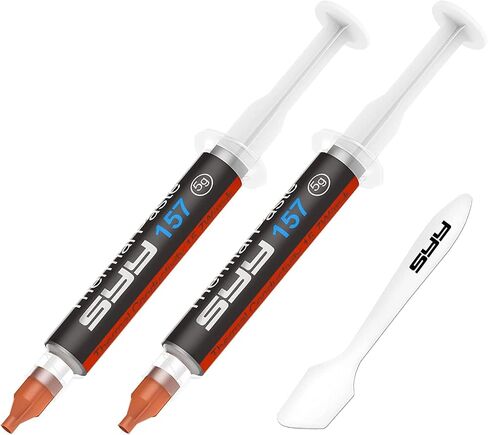 Thermal Paste, SYY 2 Grams CPU Paste Thermal | Carbon Formula; Fast Heat Transfer; CPU/GPU Compatible; Easy Application; Reliable Cooling in Kuwait