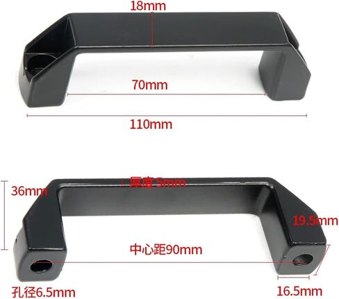 Thickened Nylon Handle Aluminum Cabinet Handle Suitable for Aluminum Extrusion Profile 2020/3030/4040/4545 Series DIY 3D Printer Parts(Aluminum 90mm) in Kuwait
