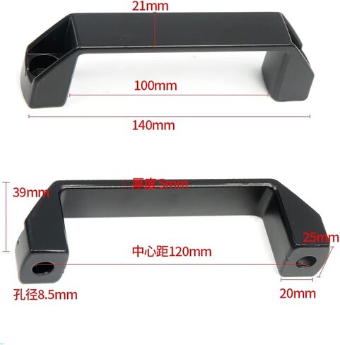 Thickened Nylon Handle Aluminum Cabinet Handle Suitable for Aluminum Extrusion Profile 2020/3030/4040/4545 Series DIY 3D Printer Parts(Aluminum 90mm) in Kuwait