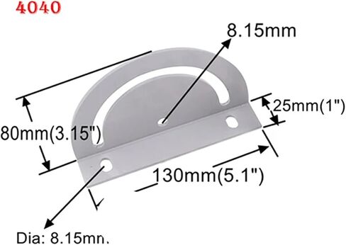 1 Piece 180 Degree Connecting Plate Corner Fittings Steering Angle Cross Plate Turn zinc Alloy EU Standard 30/40(4040 with Screw) in Kuwait