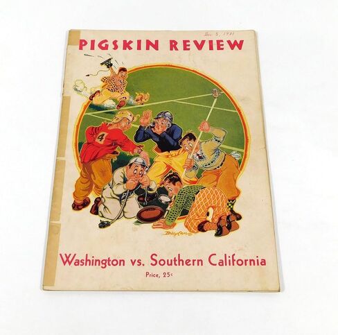1931 Washington at USC College Football Program 12-5-31 - College Programs in Saudi Arabia