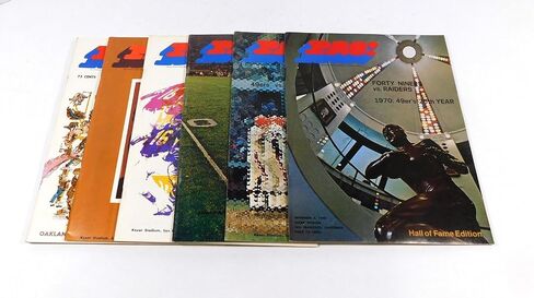 Lot of (6) Different 1970 San Francisco 49ers NFL Football Programs - NFL Programs in Saudi Arabia