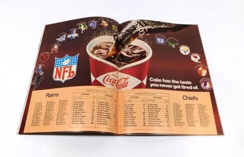 1968 Kansas City Chiefs at Los Angeles Rams NFL Football Program 8-31-68 - NFL Programs in Saudi Arabia