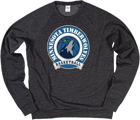 Blue 84 NBA مرخص رسميًا Tri-Blend Crewneck Sweatshirt Black in Saudi Arabia