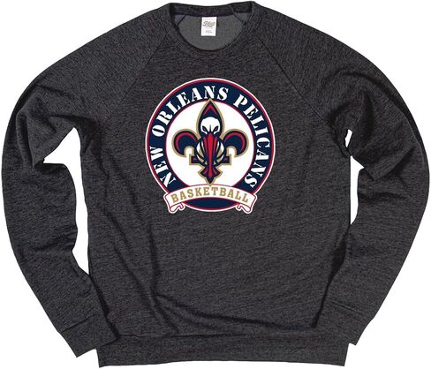 Blue 84 NBA مرخص رسميًا Tri-Blend Crewneck Sweatshirt Black in Saudi Arabia