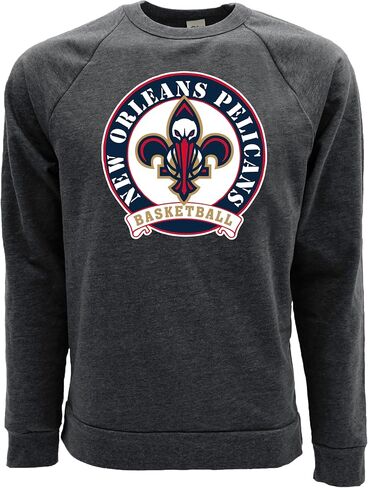 Blue 84 NBA مرخص رسميًا Tri-Blend Crewneck Sweatshirt Black in Saudi Arabia