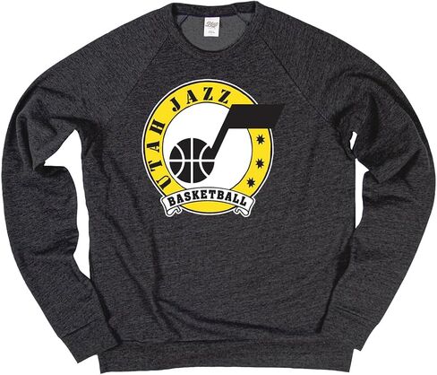 Blue 84 NBA مرخص رسميًا Tri-Blend Crewneck Sweatshirt Black in Saudi Arabia