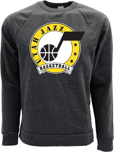 Blue 84 NBA مرخص رسميًا Tri-Blend Crewneck Sweatshirt Black in Saudi Arabia