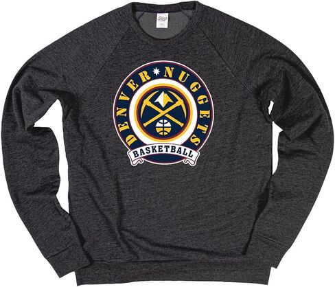 Blue 84 NBA مرخص رسميًا Tri-Blend Crewneck Sweatshirt Black in Saudi Arabia