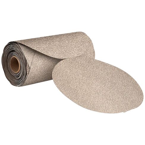 Mirka Basecut 5 '' Sandpaper 220 GRIT PSA Linkroll 100 PCS. أقراص الصنفرة اللاصقة لبلاندر مداري ، وسادات ورق رملية لتكوين السيارات ، والخشب والتشطيب البحري in Saudi Arabia