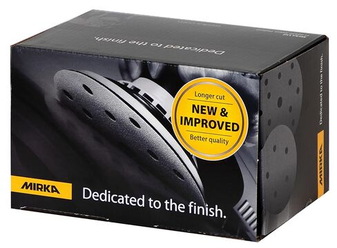 Mirka Basecut 5 '' Sandpaper 220 GRIT PSA Linkroll 100 PCS. أقراص الصنفرة اللاصقة لبلاندر مداري ، وسادات ورق رملية لتكوين السيارات ، والخشب والتشطيب البحري in Saudi Arabia
